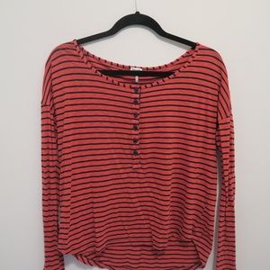 Spendid Venice Striped Henley Tee